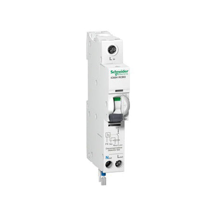 قاطع حماية مركب RCBO شنايدر Acti9 iC60H 32 أمبير 1P+Ns 30mA A9D11832 - بشيتي ستورز