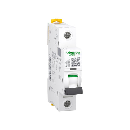 قاطع كهرباء أوتوماتيك MCB شنايدر Acti9 iC60N 6 أمبير 1P منحنى C 10kA A9F74106 - بشيتي ستورز