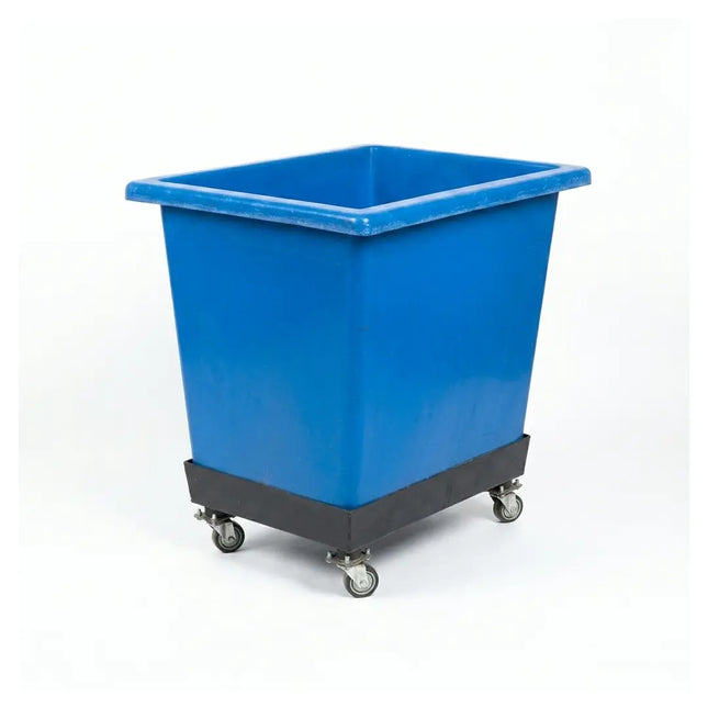 Blue plastic trolley, various sizes