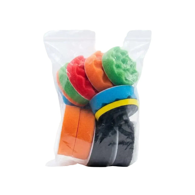 13 Pcs Colorful Polishing and Waxing Sponge Kit with Drill Adapter
