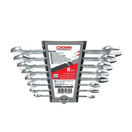 طقم شق شق 8 قطع كراون | CPHWO-XA8
