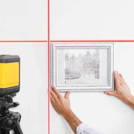 ليفيل ميزان احمر خطين مع قاعدة بريكسيسو PLC10P