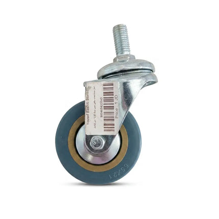Medical castor with movable wedge, various sizes