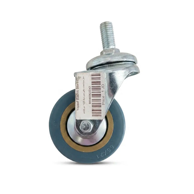 Medical castor with movable wedge, various sizes