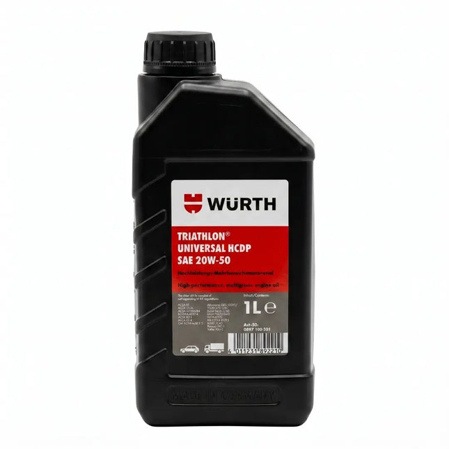 High-Quality German Engine Oil 20W-50 - 1 Liter - WURTH