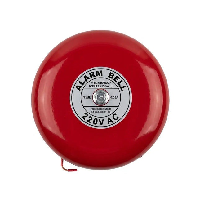 Fire alarm bell, 220V, 6-inch diameter
