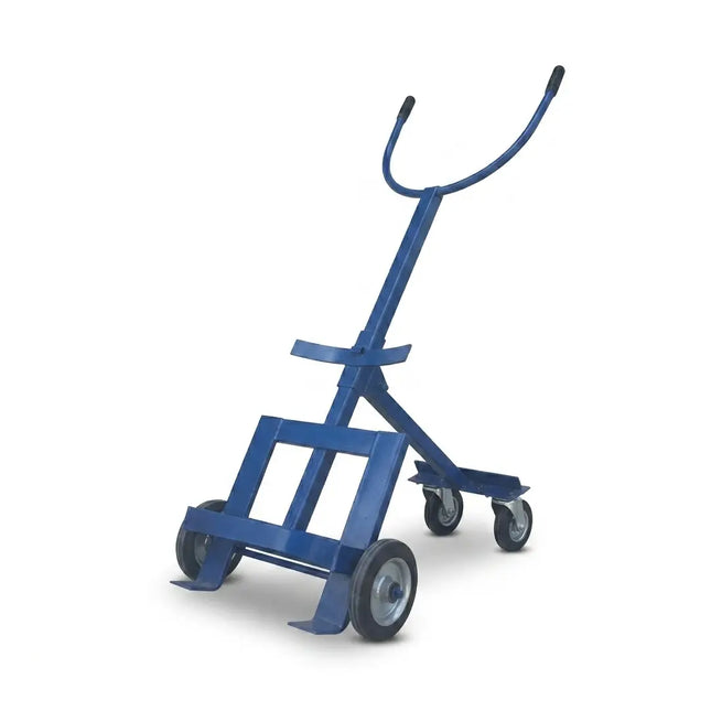 Mobile gas cylinder trolley, blue