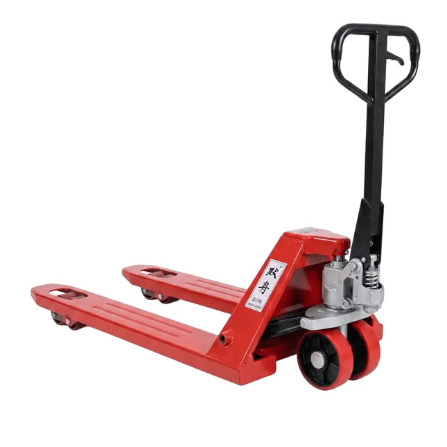 Red pallet jack, 3-ton capacity