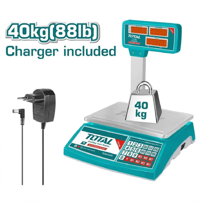 ميزان إلكتروني 40كجم من توتال (TESA3402)