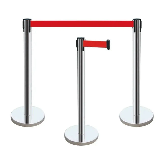 Stainless Steel Stop Barrier with Tape
