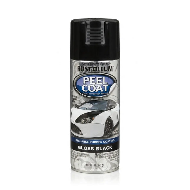Rust-Oleum Peel Coat Removable Rubber Spray Paint, Gloss Black