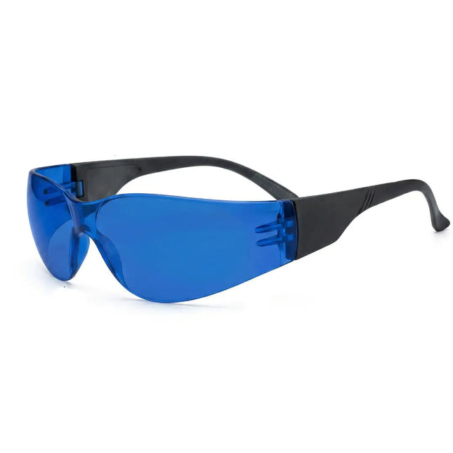 European blue glasses with a heavy base