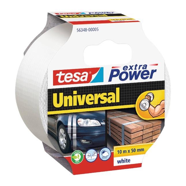 شريط إصلاح أبيض تيسا TESA Extra Power Universal مقاس 50 ملم × 10 متر