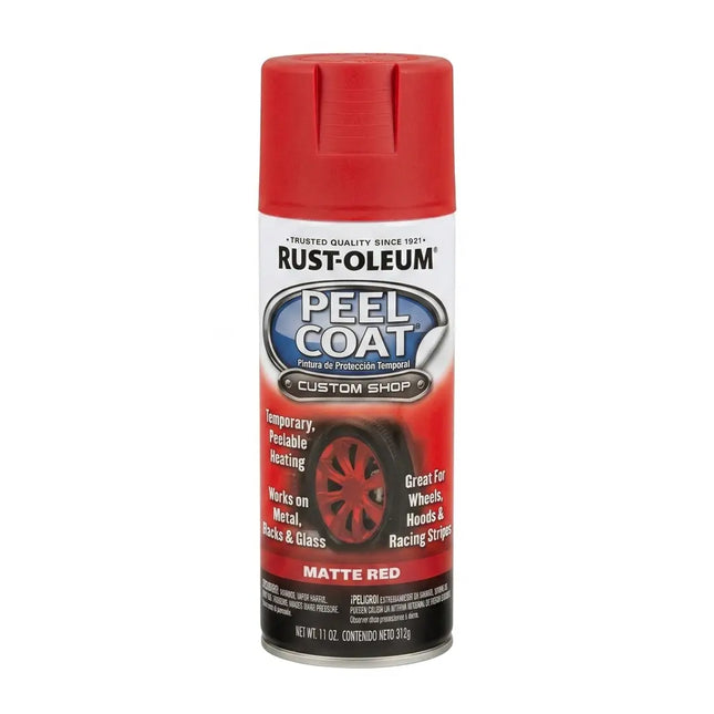 Rust-Oleum Peel Coat Removable Rubber Coating Matte Red for Rims and Cars