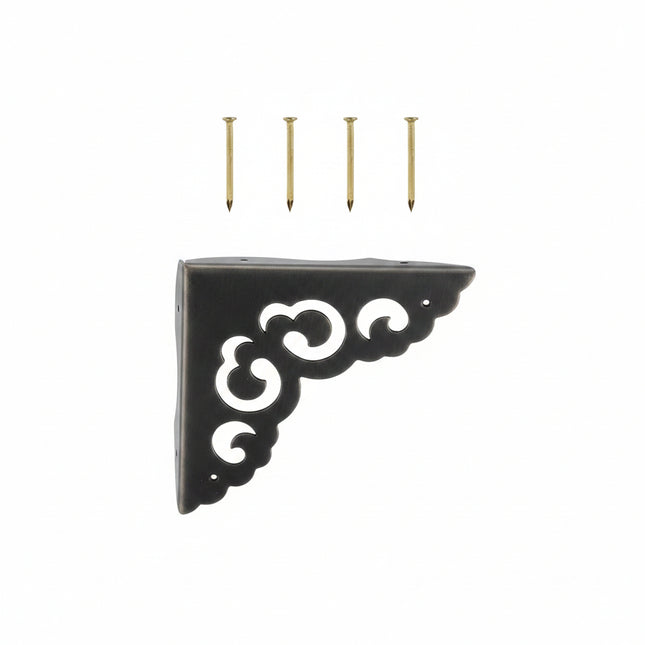 Black ornate shelf bracket
