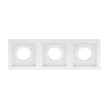 إطار سبوت مربع ثلاثي قابل للتوجيه إليكولوكس 9×25 سم أبيض - بشيتي ستورز