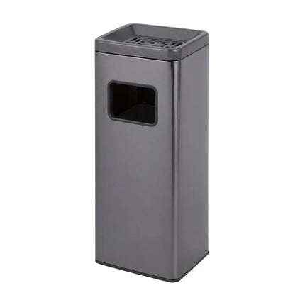Heavy Duty Square Stainless Steel Cigarette Bin 60 Liter