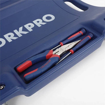 عربة زحف بلاستيكي بست عجلات من WORKPRO