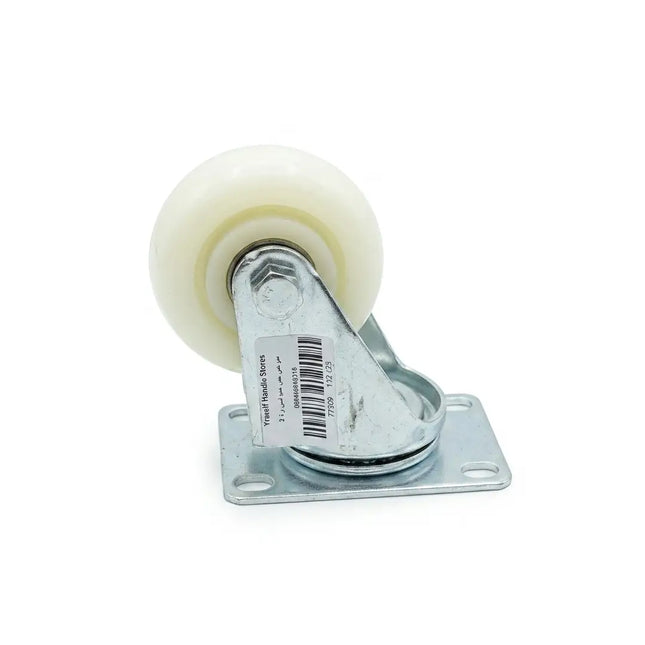 White Teflon movable wheels in several sizes