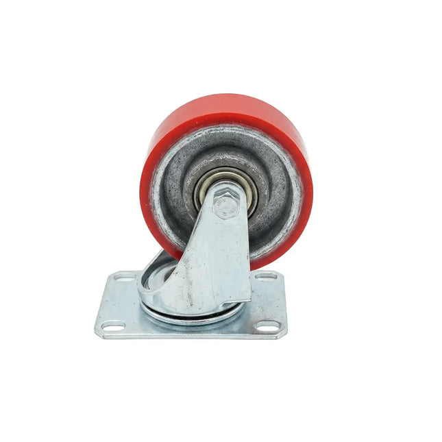 Red moving industrial caster, multiple sizes