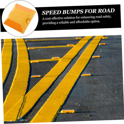 Road plastic reflector, 8cm*10cm, yellow, 10 pieces, heavy duty