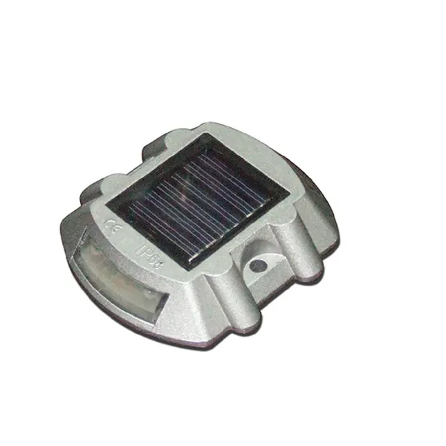 Solar-powered yellow street reflector
