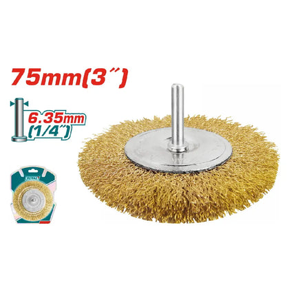 فرشاية سلك نحاس للدرل 75 ملم 3" من توتال(TAC34031)