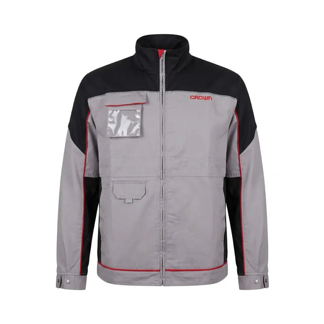 Heavy fabric jacket with zipper, various sizes from Crown