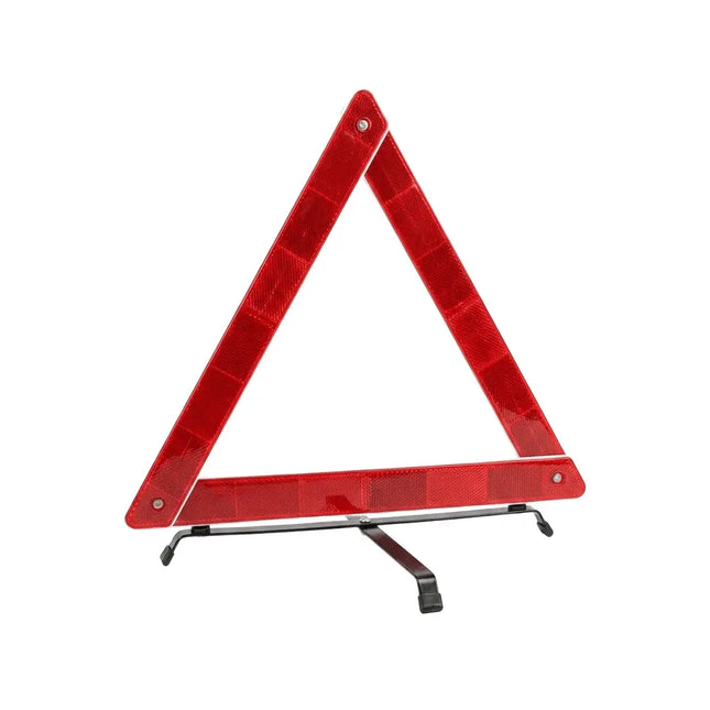 Reflective warning triangle for car