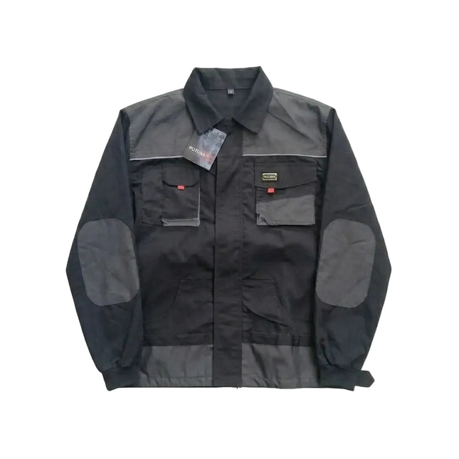 Heavy black workers' jacket, various sizes from Future.