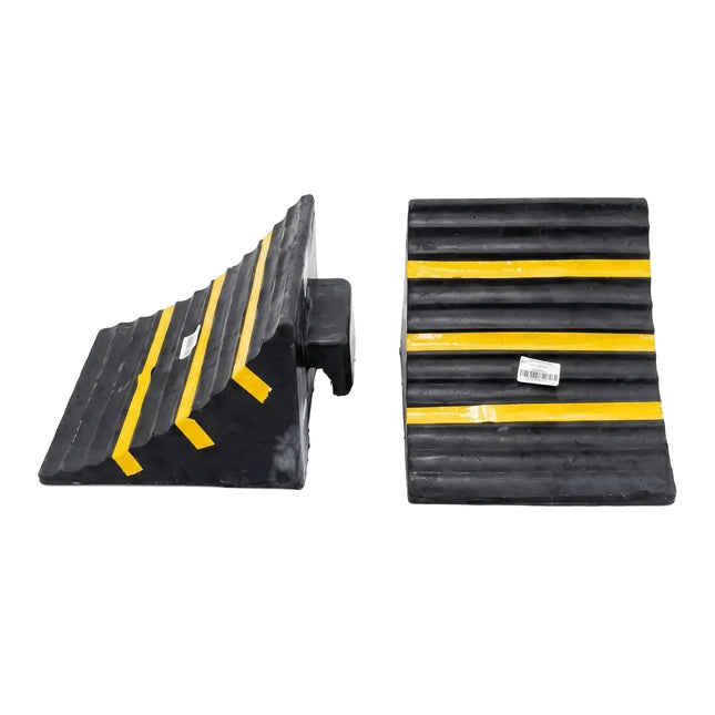 Car wheel chock, rubber, 15 cm
