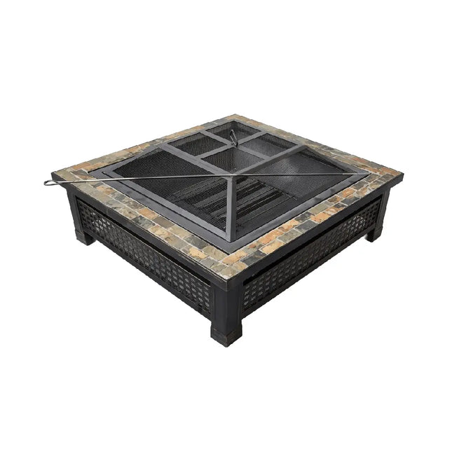 Fire Pit Metal Mosaic Square 76*76*50 cm