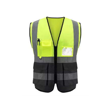 Multi-size phosphorescent zipper vest