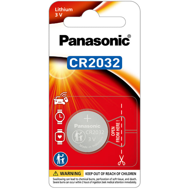 بطارية ليثيوم Panasonic CR2032 (3 فولت)