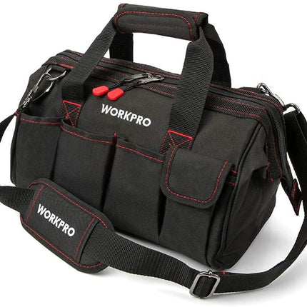 حقيبة تخزين أدوات WORKPRO بسحاب علوي وفم واسع 14 بوصة