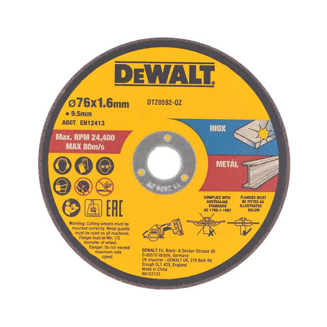 اسطوانة قص 14" DeWalt Cutting Disc