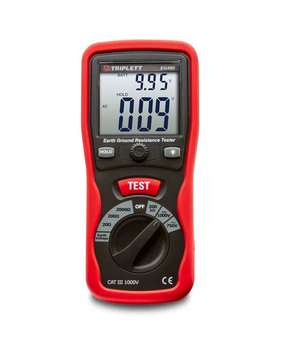 طقم اختبار مقاومة التأريض الأرضي تريبلت EG480