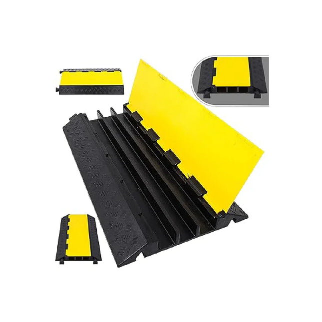 Rubber speed bump, 5-channel, with cover