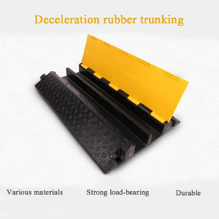 Rubber speed bump, 2 lines, with cover