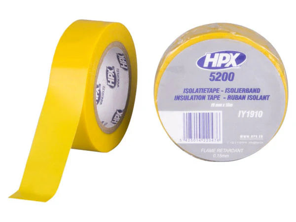 تيب كهرباء - أصفر 19 مم × 10 م HPX