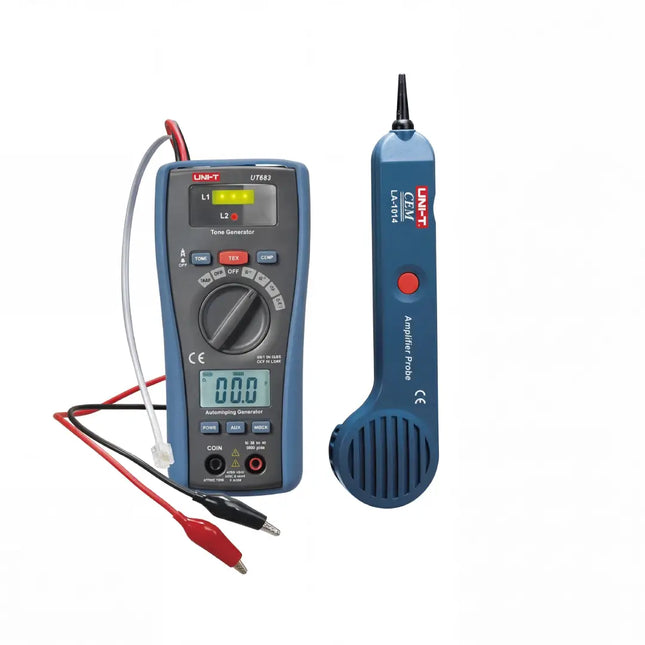 2-in-1 Network Cable Tester and Multimeter with Cable Tracer Probe and Tone Generator by CEM (Model LA-1014)