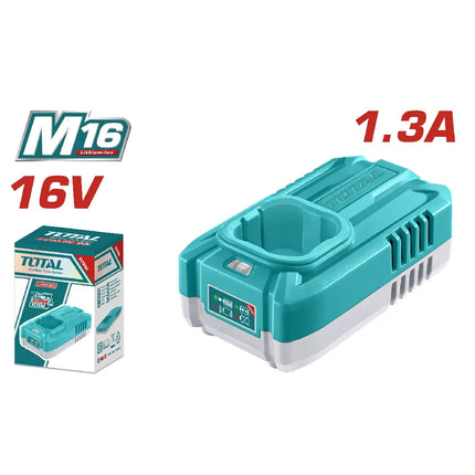 شاحن بطارية M16 فولت 16 وتيار 1.3 أمبير من توتال (TFCLI1613)