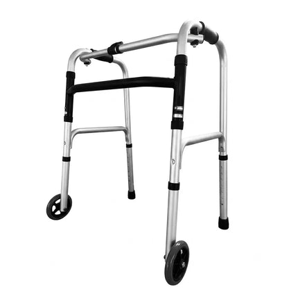 مشاية وعكاز المشي الطبي ذو العجلات لكبار السن المصنوع من الألمنيوم موديل (MF731L)