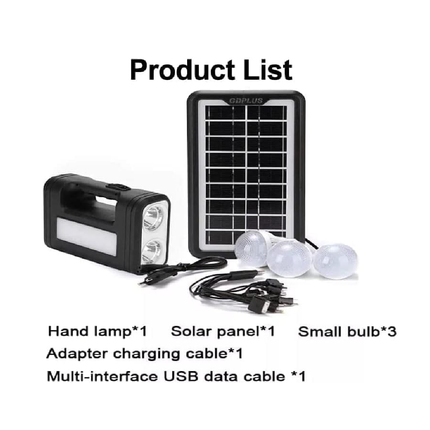 Solar-powered lighting system with a battery