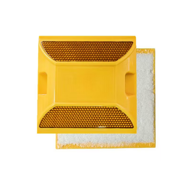 Road plastic reflector, 8cm*10cm, yellow, 10 pieces, heavy duty