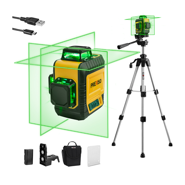 ليفيل ميزان احمر 360 درجة 16 خط مع قاعدة بريكسيسو PLC3-360GC