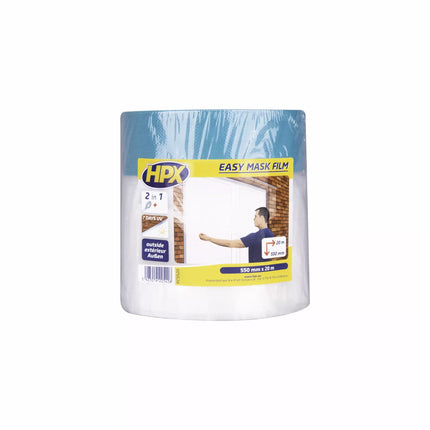 تيب ورق 550مم*20متر مع مشمع شفاف طقم