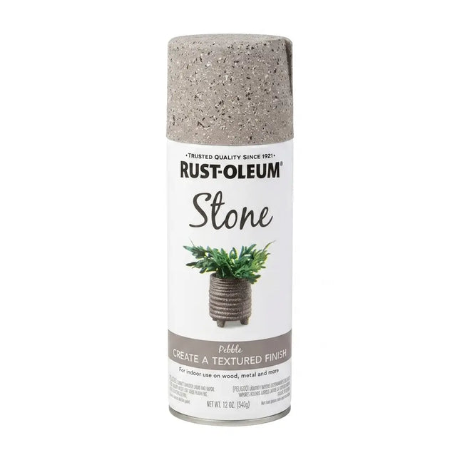 بخاخ دهان بملمس الحجر الطبيعي (Stone) لون حصى رمادي وزن ٣٤٠ جرام من رست أوليوم