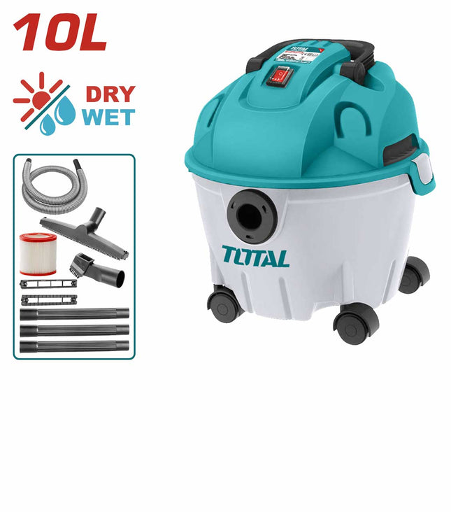 مكنسة توتال جاف ورطب 10 لتر TVC12101