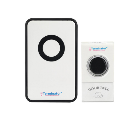 جرس باب لاسلكي ترميناتور TDB018AC مع 38 نغمة — TERMINATOR